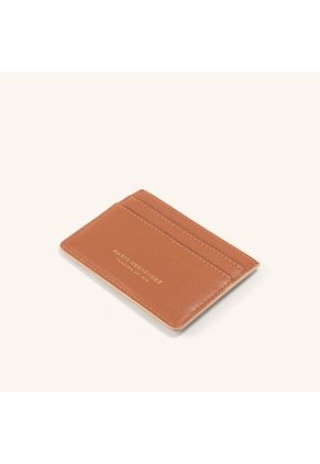Tarjetero Plano Beige Chai Primario Mariposas