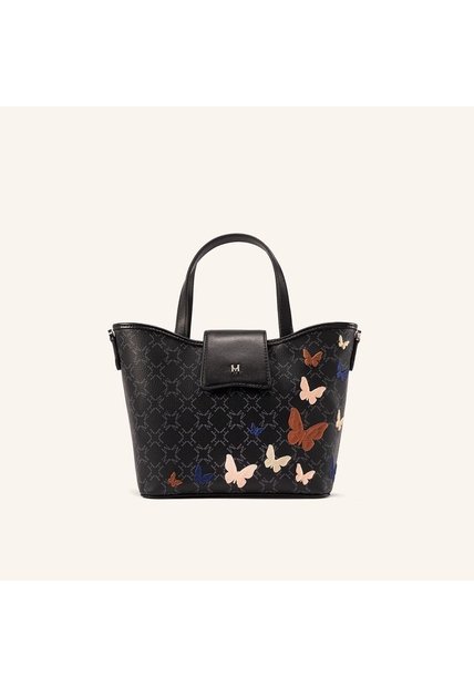 Tote Alas Mini Negro Lt Primario Mariposas