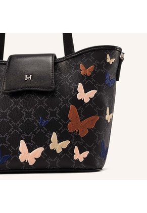 Tote Alas Mini Negro Lt Primario Mariposas