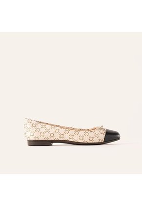 Baletas Lucia Beige Negro MH Mocs Baletas Lucia Beige Negro MH Mocs Talla 40
