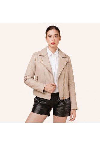 Chaqueta Biker Selene Marfíl Portugal Chaqueta Biker Selene Marfíl Portugal Talla 4 Mario Hernández