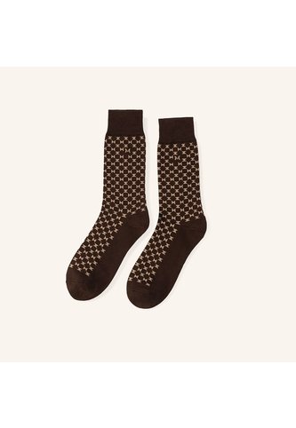 Medias Tiza Esencial Café MH Socks Mario Hernández