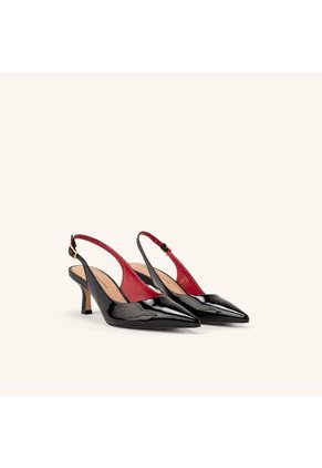 Tacones Capital Con Correa Negro Noche Glamour Tacones Capital Con Correa Negro Noche Glamour Talla 34