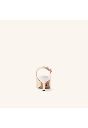 Tacones Capital Con Correa Beige Blanco Glamour Tacones Capital Con Correa Beige Blanco Glamour Talla 36