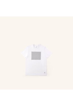Camiseta Trama Blanco Tierra Arriba Camiseta Trama Blanco Tierra Arriba Talla S