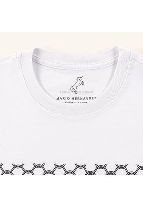 Camiseta Trama Blanco Tierra Arriba Camiseta Trama Blanco Tierra Arriba Talla S