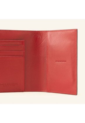 Porta Pasaporte Sencillo Negro Rojo Castellano Porta Pasaporte Sencillo Negro Rojo Castellano