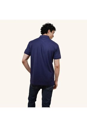 Camiseta Polo Emblema Azul Tierra Arriba Camiseta Polo Emblema Azul Tierra Arriba Talla L