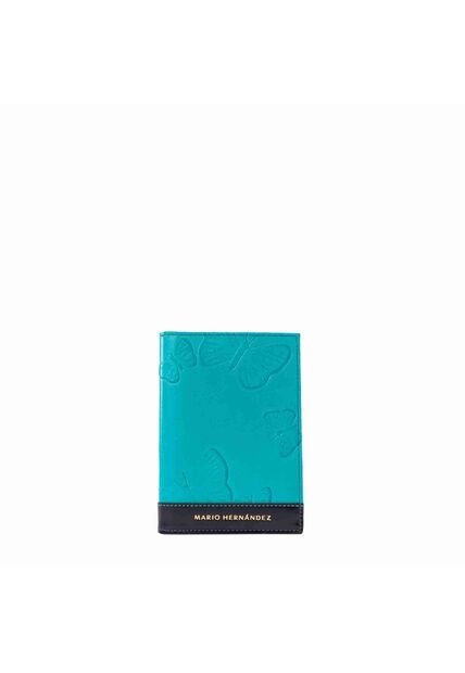 Porta Pasaporte Sencillo Aqua Mariposas Porta Pasaporte Sencillo Aqua Mariposas