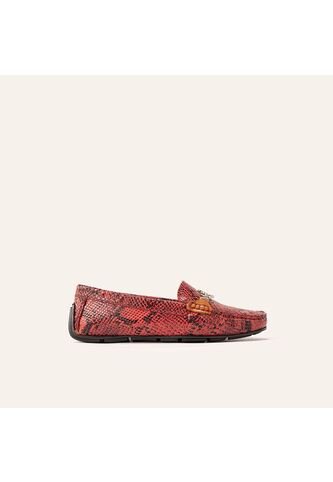 Mocasín Sofia Pitón Rojo MH Mocs Mocasín Sofia Pitón Rojo MH Mocs Talla 39 Mario Hernández