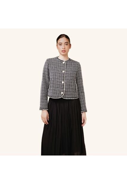 Chaqueta Ribera Negro Marfil Monteazul Chaqueta Ribera Negro Marfil Monteazul Talla L