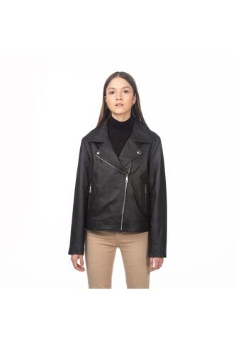 Chaqueta Biker Agata Negro Gema Chaqueta Biker Agata Negro Gema Talla 10 Mario Hernández