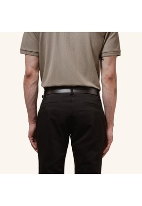 Cinturón Casual Doble Faz Chocolate Negro Esencial