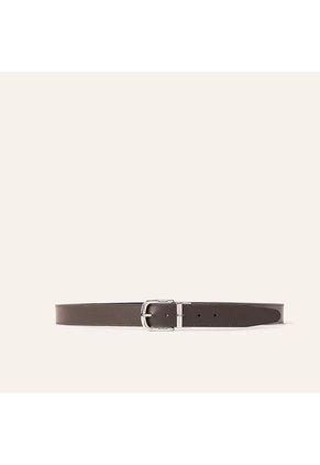 Cinturón Casual Doble Faz Chocolate Negro Esencial