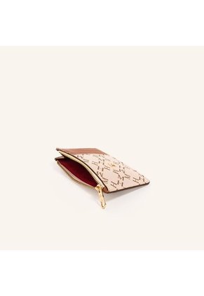 Tarjetero 8 Tarjetas Con Zip Beige Primario Básico Tarjetero 8 Tarjetas Con Zip Beige Primario Básico