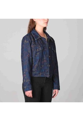 Chaqueta Trucker Alas Jaspeado Monteazul Chaqueta Trucker Alas Jaspeado Monteazul Talla L