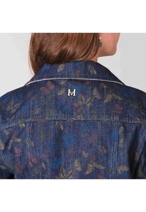 Chaqueta Trucker Alas Jaspeado Monteazul Chaqueta Trucker Alas Jaspeado Monteazul Talla L