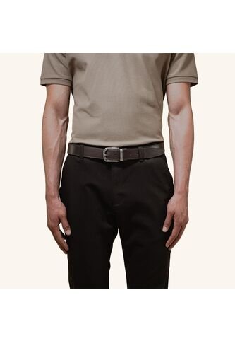 Cinturón Casual Doble Faz Chocolate Negro Esencial Cinturón Casual Doble Faz Chocolate Negro Esencial Talla 105 Mario Hernández