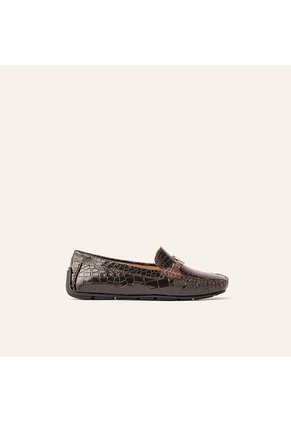 Mocasín Sofia Croco Café MH Mocs Mocasín Sofia Croco Café MH Mocs Talla 34