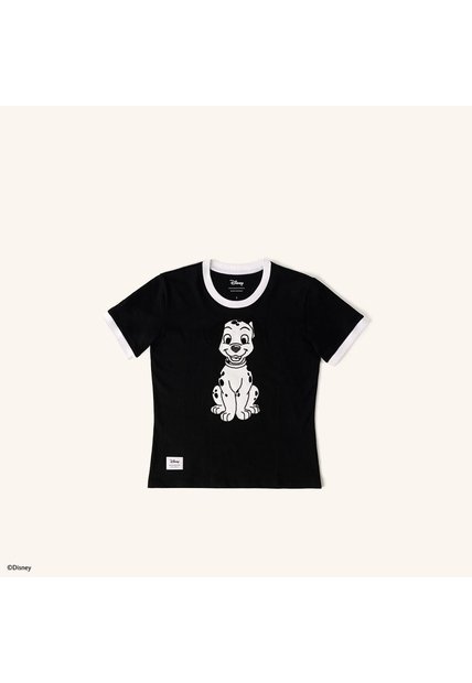Camiseta Lucky Negro Dálmatas