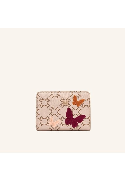 Billetera Marsella Mediana Beige Chai Primario Mariposas