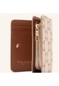 Billetera Marsella Mediana Beige Chai Primario Mariposas de Mario Hernández