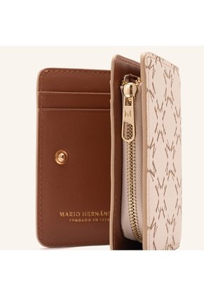 Billetera Marsella Mediana Beige Chai Primario Mariposas