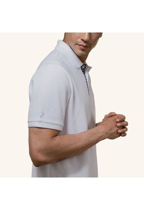 Camiseta Polo Emblema Blanco Tierra Arriba Camiseta Polo Emblema Blanco Tierra Arriba Talla L