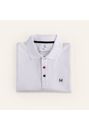 Camiseta Polo Emblema Blanco Tierra Arriba Camiseta Polo Emblema Blanco Tierra Arriba Talla L