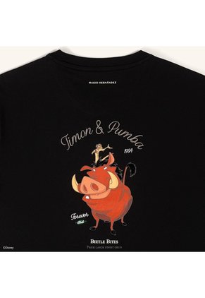 Camiseta Timon & Pumba Negro