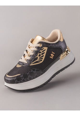 Tenis Aura Negro Oro Tenis Aura Negro Oro Talla 38 Mario Hernández