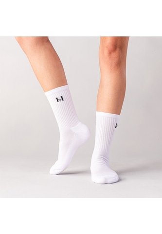 Medias Monocroma Blanco MH Socks Medias Monocroma Blanco MH Socks Mario Hernández