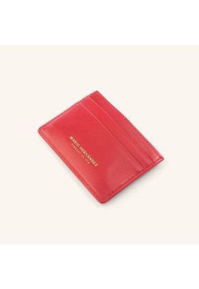 Tarjetero Plano Coral Rojo Granate Tarjetero Plano Coral Rojo Granate