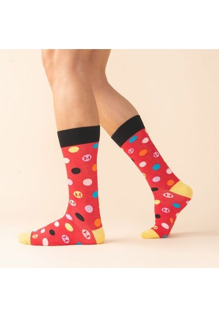Medias Extrafina Cosmos Rojo MH Socks Medias Extrafina Cosmos Rojo MH Socks