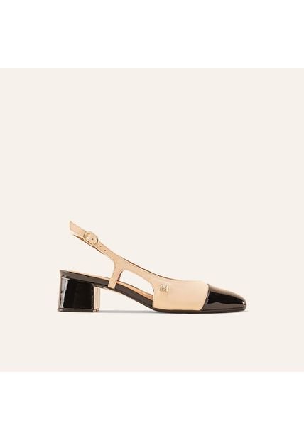 Tacones Atenas Beige Negro Glamour Tacones Atenas Beige Negro Glamour Talla 40