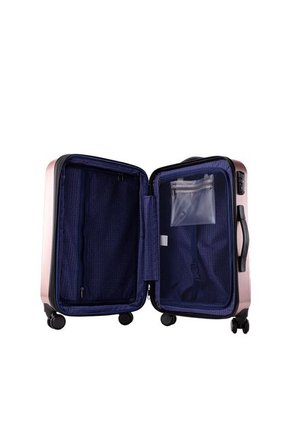 Maleta Pequeña Expandible 22" Rosado Metálico Imperial Maleta Pequeña Expandible 22" Rosado Metálico Imperial