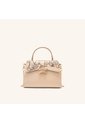 Bolso De Mano Alma Con Cadena Latte Mariposas de Mario Hernández