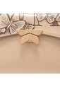 Bolso De Mano Alma Con Cadena Latte Mariposas de Mario Hernández