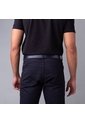 Cinturón Casual Monograma Doble Faz Indigo Caoba de Mario Hernández