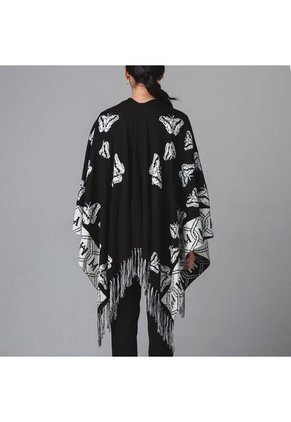 Ruana MH Negro Marfil Cuzco Ruana MH Negro Marfil Cuzco