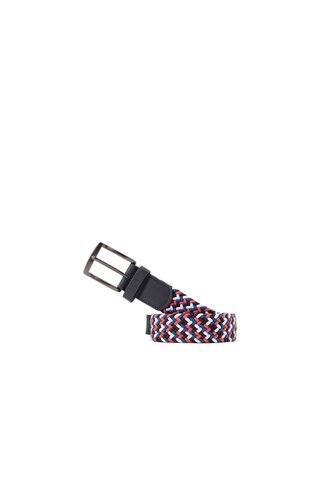 Cinturón Nogal Casual Trenzado Paco Navy Mario Hernández