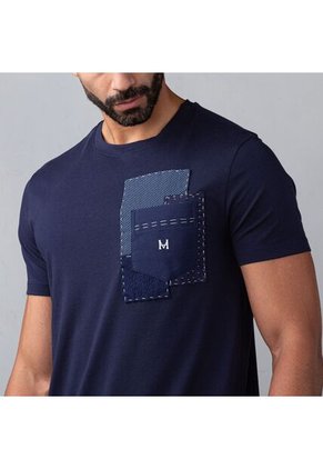 Camiseta Tolú Monograma Azul Tierra Arriba Camiseta Tolú Monograma Azul Tierra Arriba Talla S