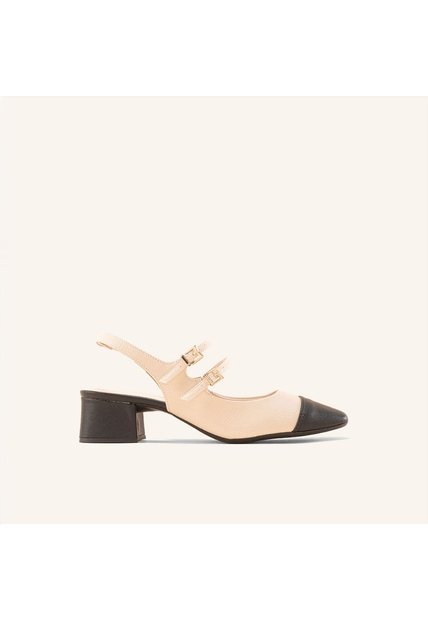 Tacones Bonaire Beige Negro Brisabonita