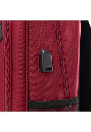 Morral Cuadrado Dos Cremalleras Rojo Urban