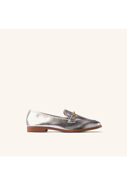 Mocasín Loafer Gracia Plata Julia