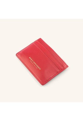 Tarjetero Plano Coral Rojo Granate Tarjetero Plano Coral Rojo Granate
