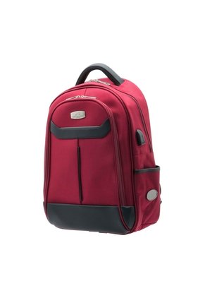 Morral Curvo Dos Cremalleras Rojo Urban