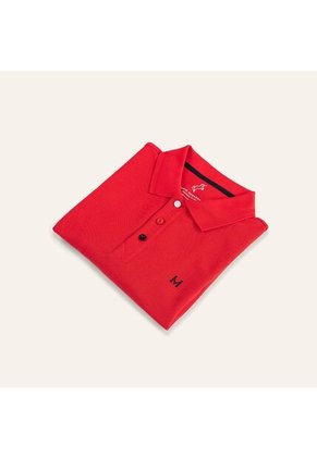 Camiseta Polo Emblema Rojo Tierra Arriba Camiseta Polo Emblema Rojo Tierra Arriba Talla M