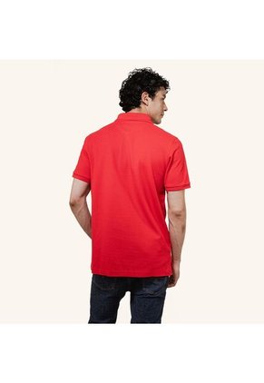 Camiseta Polo Emblema Rojo Tierra Arriba Camiseta Polo Emblema Rojo Tierra Arriba Talla L