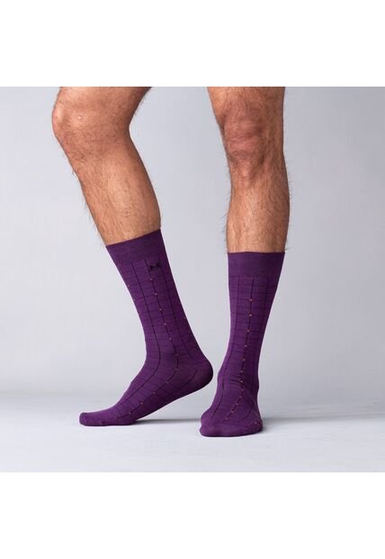 Medias Mosaico Extrafina Purpura MH Socks Medias Mosaico Extrafina Purpura MH Socks
